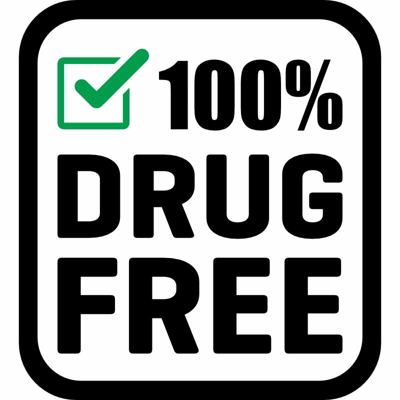 100% Drug Free